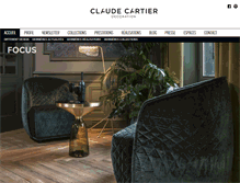 Tablet Screenshot of claude-cartier.com